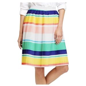 Merona Colorful Striped Pleated Skirt Size XS.